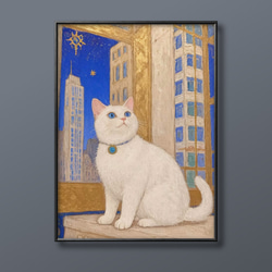 猫のアクリルガッシュ画7 絵画 001roadstar 通販 1929665｜Creema