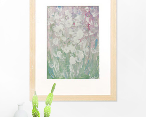 抽象画 【泡沫】 原画 絵画 アート アクリル画 インテリア 送料無料 額