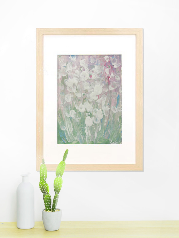 抽象画 【泡沫】 原画 絵画 アート アクリル画 インテリア 送料無料 額