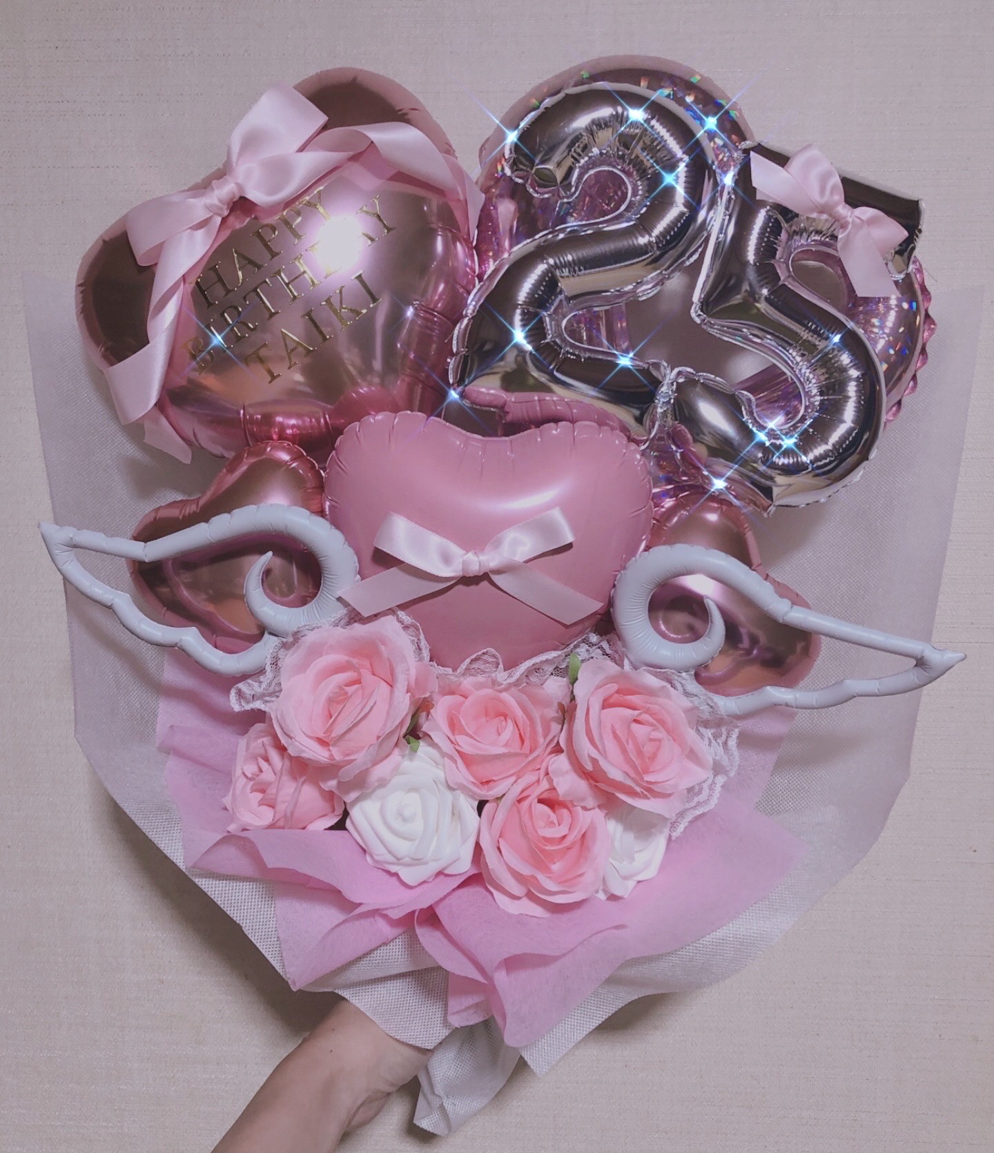 成人式　バルーンギフト　花束　バルーンブーケ　卒業　推し活　生誕祭　成人式ギフト