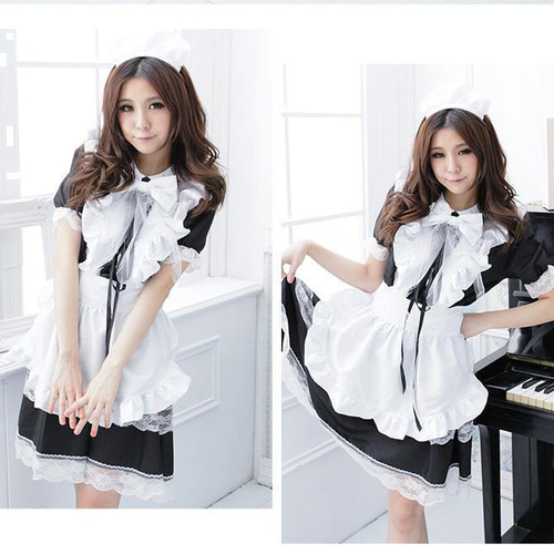 美品✨️ロリータ♡ワンピース 姫ロリ 大きいサイズ♪5L♡コスプレ♡メイド 楽天市場】ロリータ メイド風ワンピース メイド服 cosplay