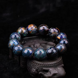 ハンドメイド ブレスレット バングル 漆器 漆塗り 魔法 リストバンド 古代の技術 黒檀 誕生日 周年記念日 彼氏 6枚目の画像