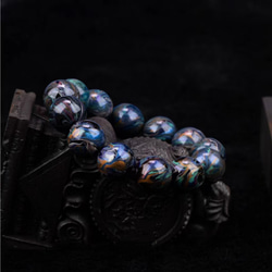 ハンドメイド ブレスレット バングル 漆器 漆塗り 魔法 リストバンド 古代の技術 黒檀 誕生日 周年記念日 彼氏 7枚目の画像