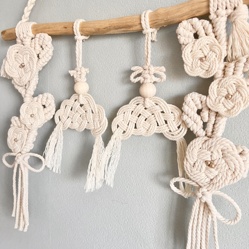 マクラメタペストリー ひな祭り お雛様 タペストリー・壁掛け MACRAME