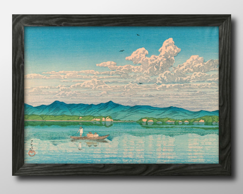 12104□ポスター アート 『川瀬巴水 日本画』北欧 A3 イラスト