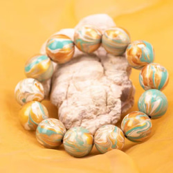 ハンドメイド ブレスレット バングル 漆器 漆塗り 月泉 リストバンド 古代の技術 黒檀 誕生日 周年記念日 彼氏 1枚目の画像