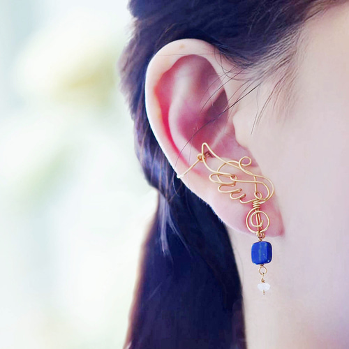 14kgfピンクラリマー ピアスチャーム ピンクラリマー