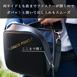 3WAY仕様  収納多数で旅行、出張、ビジネスに大活躍。本革ショルダーバッグ スキミング防止機能 3枚目の画像