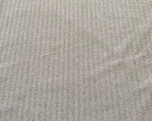 生地】ウールライク・ストレッチ・ヘリンボーン生地 ・黒 150c巾×1m