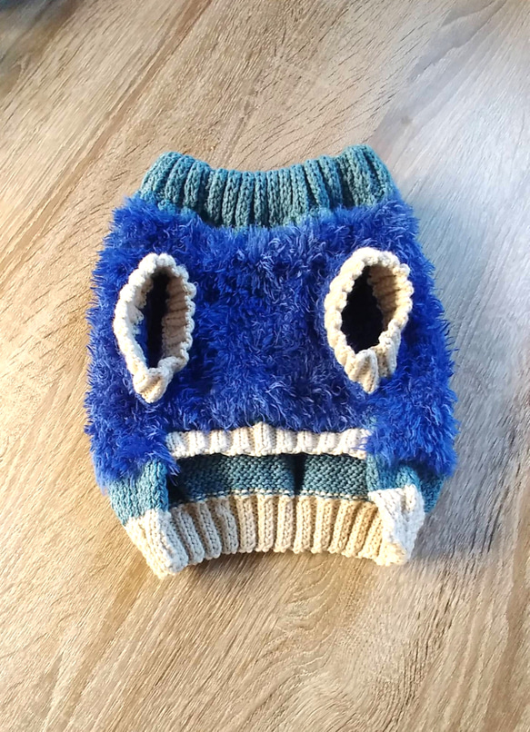 受注製作　新色追加　犬用ふわふわニットベスト風セーター　SS～LL 5枚目の画像