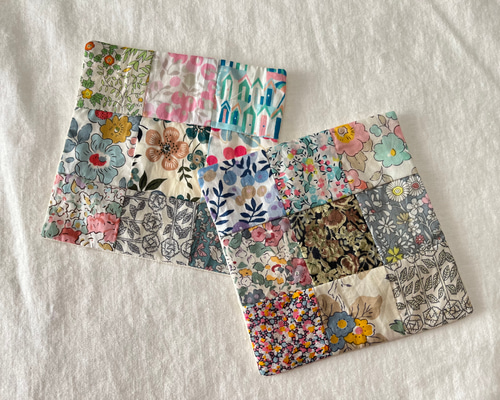 リバティ パッチワーク コースター 2枚セット ベッツィ ウィルトシャー