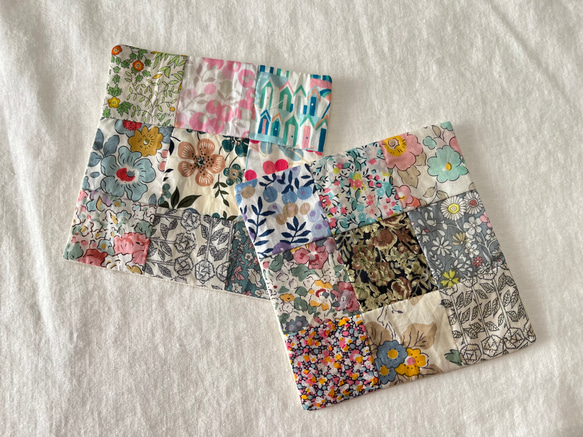 リバティ パッチワーク コースター 2枚セット ベッツィ ウィルトシャー