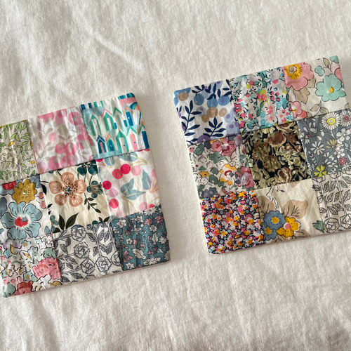 リバティ パッチワーク コースター 2枚セット ベッツィ ウィルトシャー