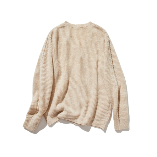 美品♪エブール 近年 Vネックカーディガン ゆったり ウール ベージュ sp2 美品♪エブール 近年 Vネックカーディガン ゆったり ウール ベージュ