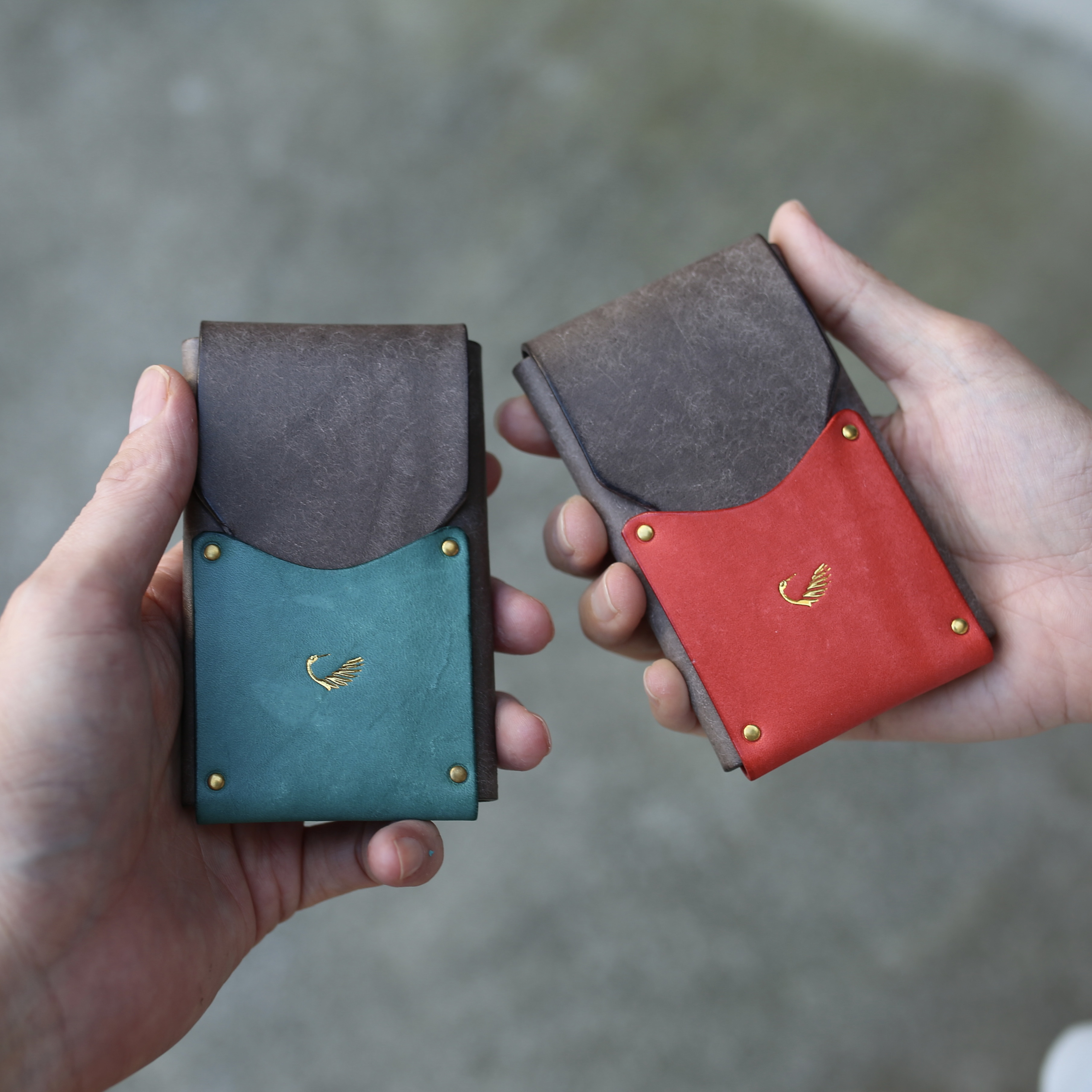 【送料無料】ペアセット コンパクト財布 ”kamome”