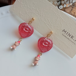 『mink．M』”ﾁｪｺﾋﾞｰｽﾞのイヤリング♡“ 2枚目の画像