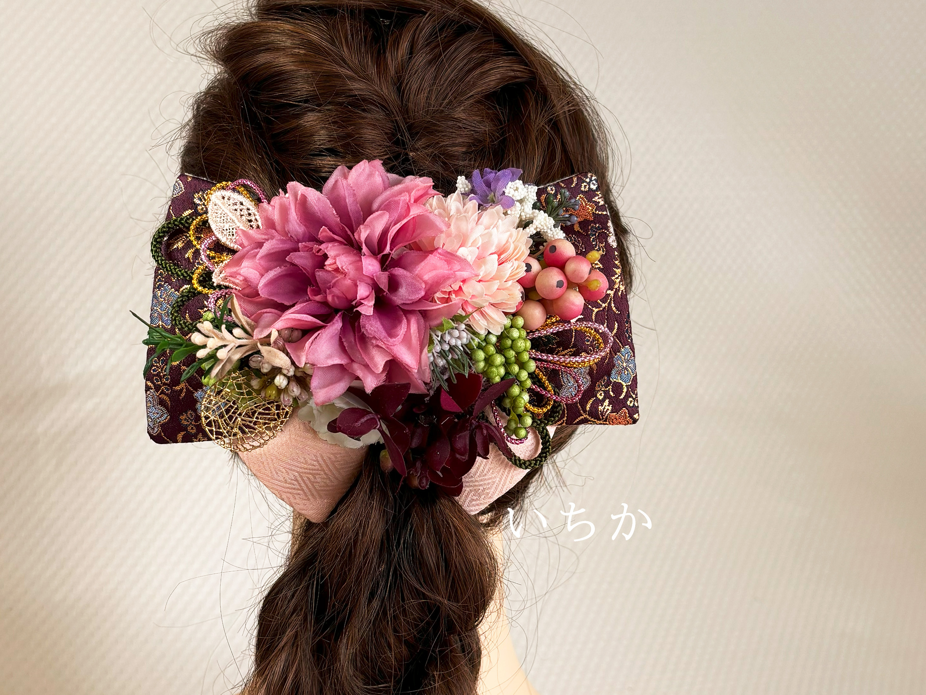 リボン髪飾り ヘッドドレス 成人式髪飾り 和装髪飾り 和の髪飾り a008 いちか