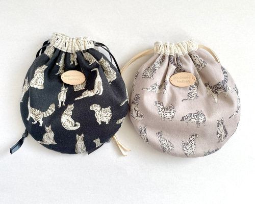 ミイ ♡♡ポーチ 巾着袋 オーダー品♡♡ ミイ ♡♡ポーチ 巾着袋 オーダー品♡♡ ポップな巾着袋 手刺繍