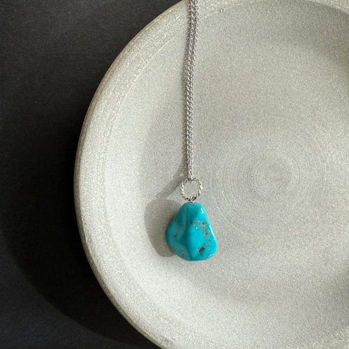 オーダーメイド 天然石ターコイズのペンダントトップ 大粒の天然ターコイズ♚ペンダントトップ ペンダントトップ m.y.