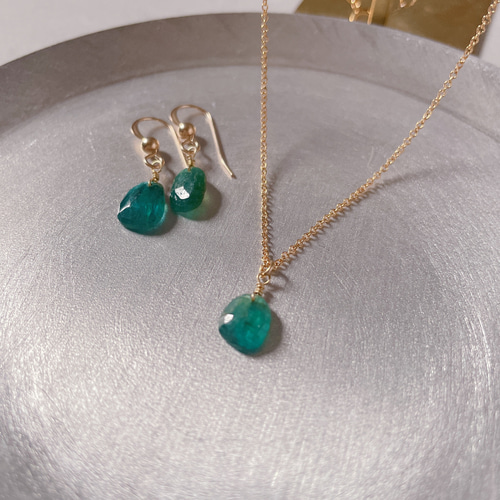 Kayaページ》14Kgf❩ 希少✧*グランディディエライトのネックレス 14kgf 宝石質グランディディエライト 一粒ネックレス ネックレス