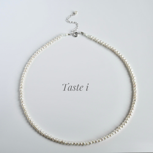 ♪再入荷♪【大人テイスト】淡水ポテト型パール3.5ミリのネックレス