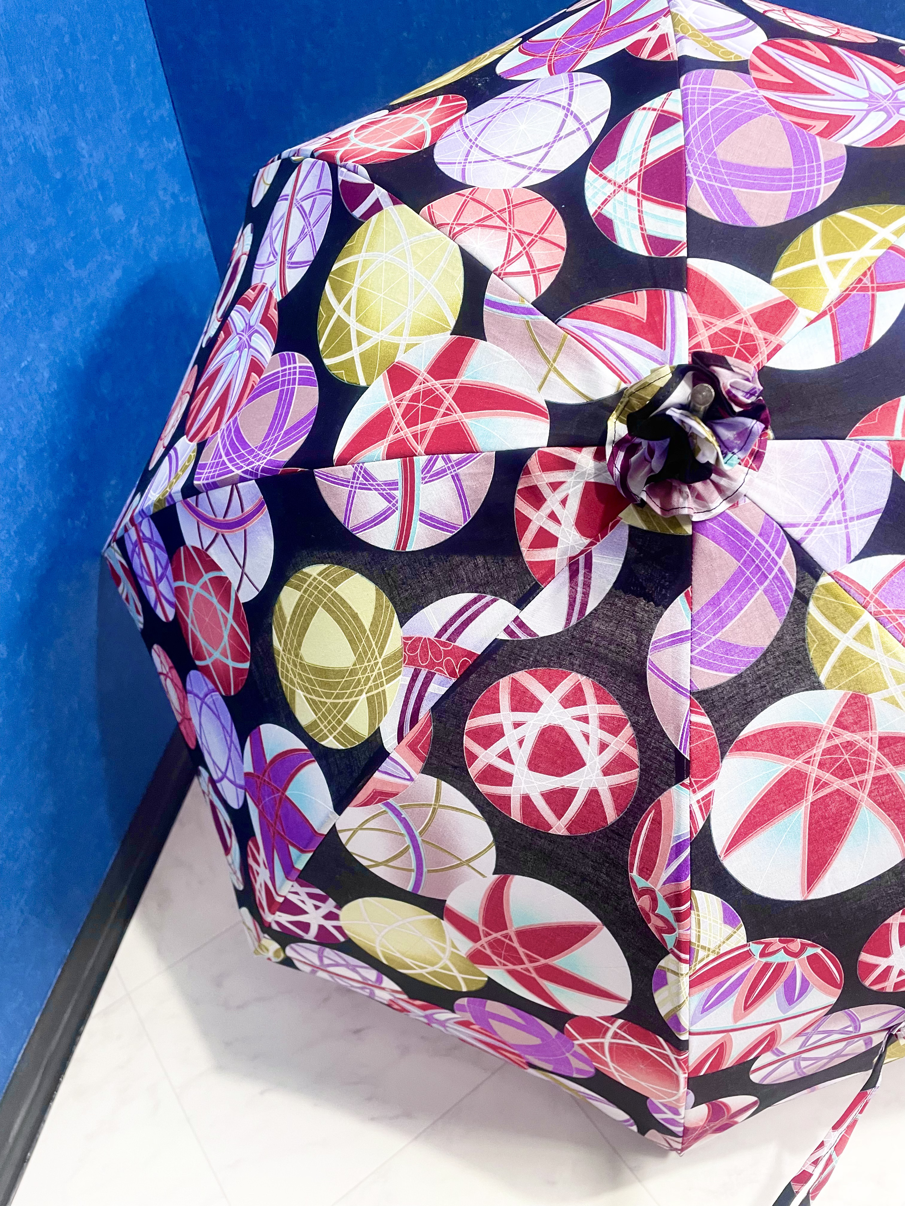 浴衣から生まれた日傘　その人の 黒うつくしき春着物《限定品》