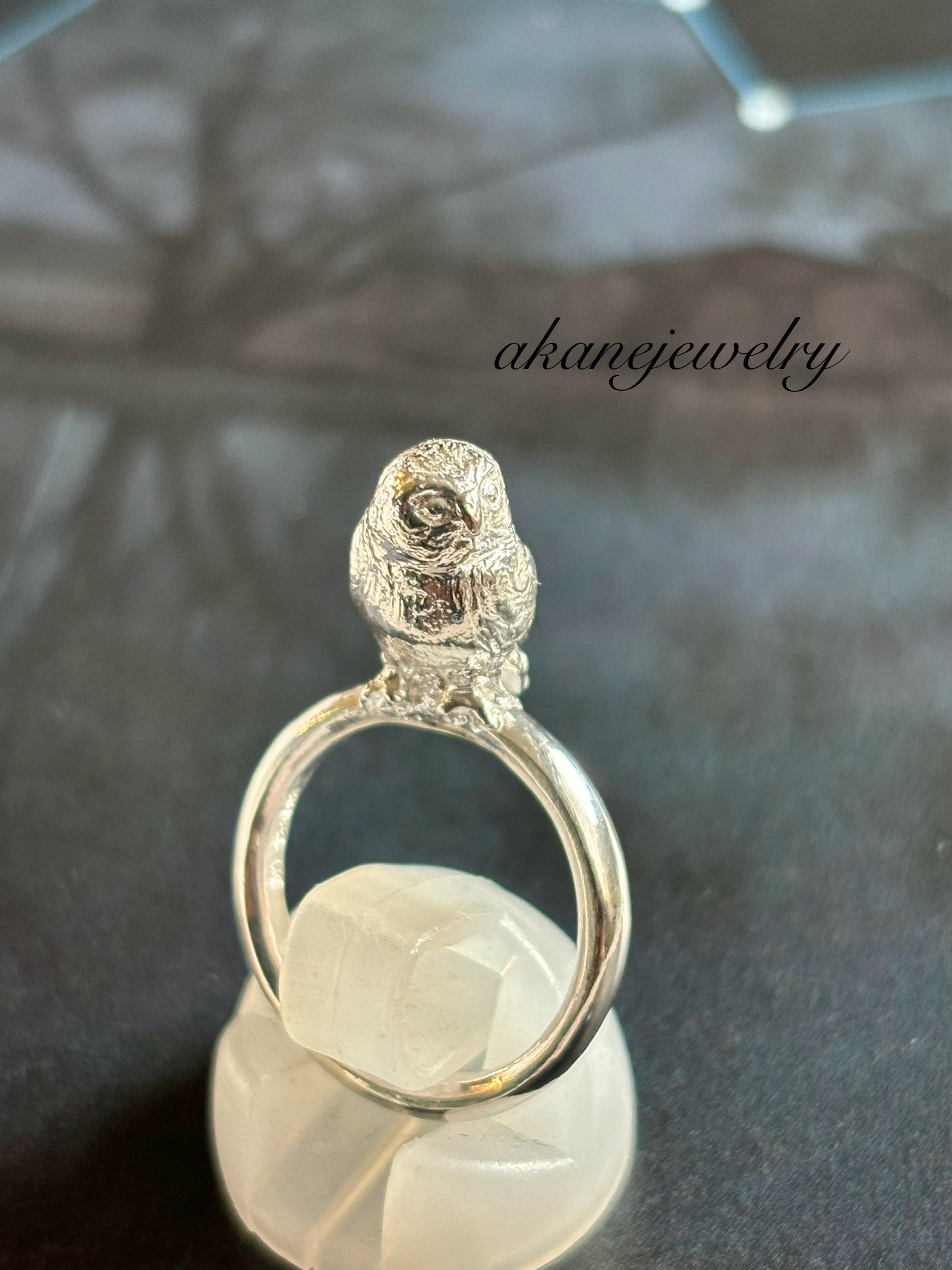 手乗りのフクロウリング 7,100円