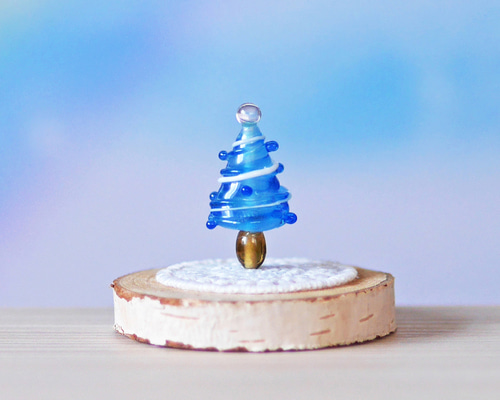 クリスマス　ガラス細工　ミニチュア ガラス細工ミニチュアクリスマス