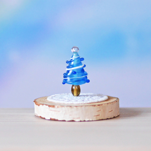 ガラス細工 ミニチュア クリスマスツリー