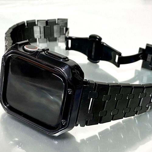 Apple Watch Series 10 46mm ケース＆バンドセット 圧倒的鏡面ブラック