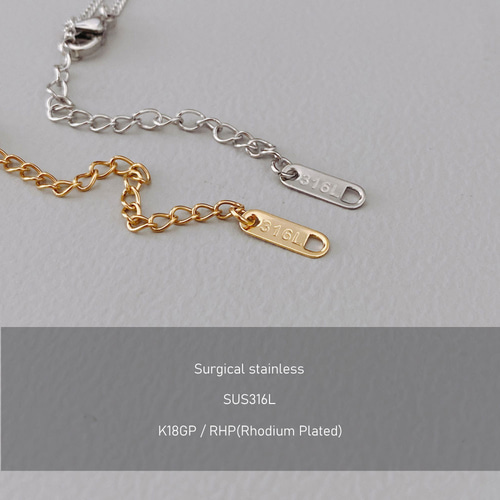 サージカルステンレス デザインチェーン ネックレス 45cm 8タイプ 日本