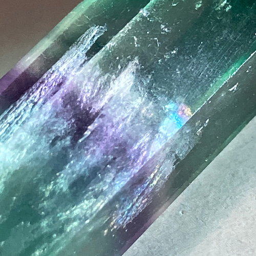 レインボー✨ マルチカラー フローライト 蛍石 ダブルポイント 原石