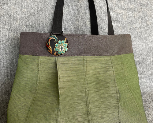 パンダ　畳縁　トートバッグ　ハンドメイド　1点限り　バッグ　伝統　日本 ba11e12b75b60b00e460d2ac8a411c