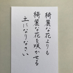 人気　手書き書道　教育と仕事の参考になる言葉　　10枚組セット 心に響く言葉シリーズ⑤ 書道 筆は人生の節目に 通販 10984654