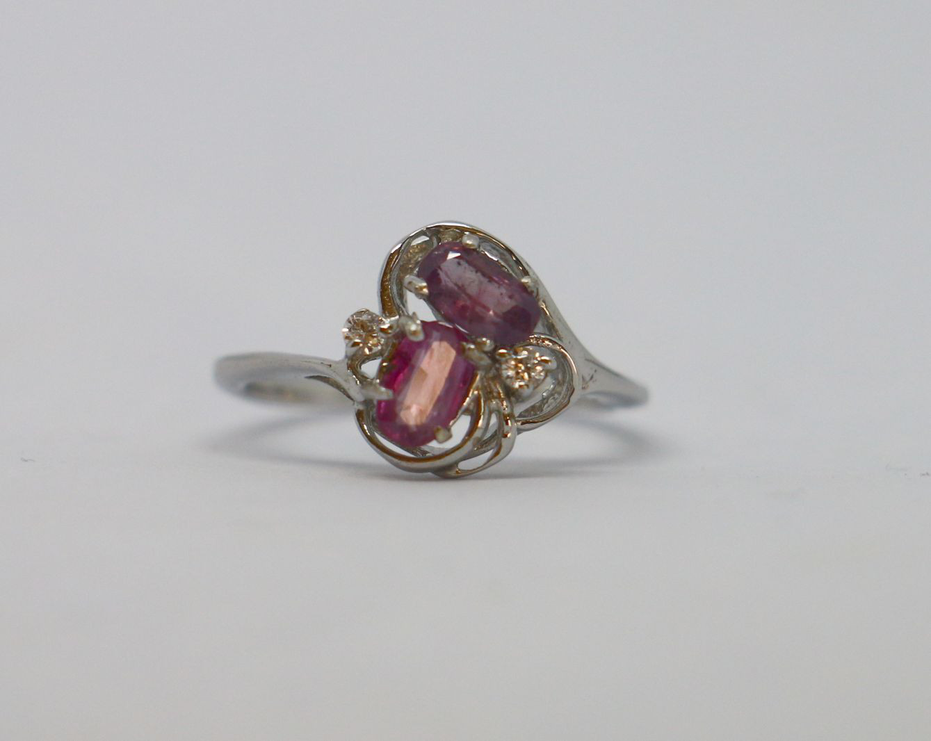 天然石　ルビー　キュービックジルコニア　Silver リング　指輪　13号