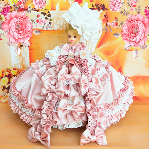 アンティークドール♡ピンクドレスの女の子♡ 4764d129b3d17a3a0c8a110dfa6c98