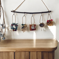 木の実デコのガーランド クリスマスオーナメントにも ガーランド