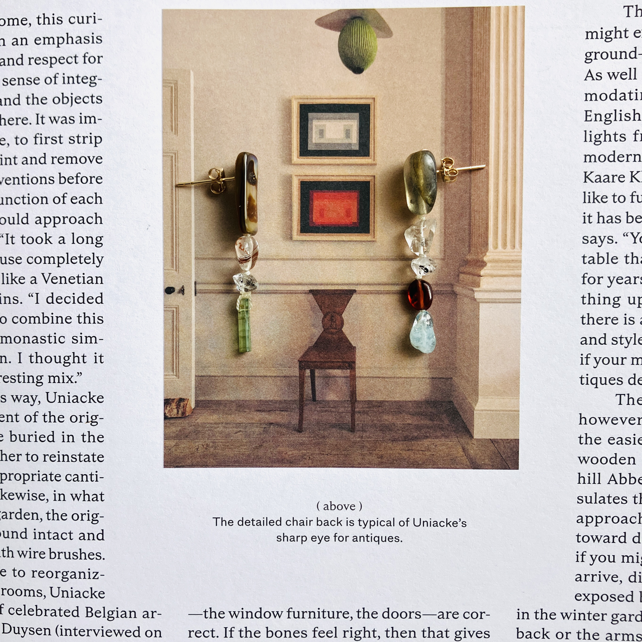 Decoration　飾りつけ　K１４gfスタッドピアス　ノンホールピアス変更可１点もの