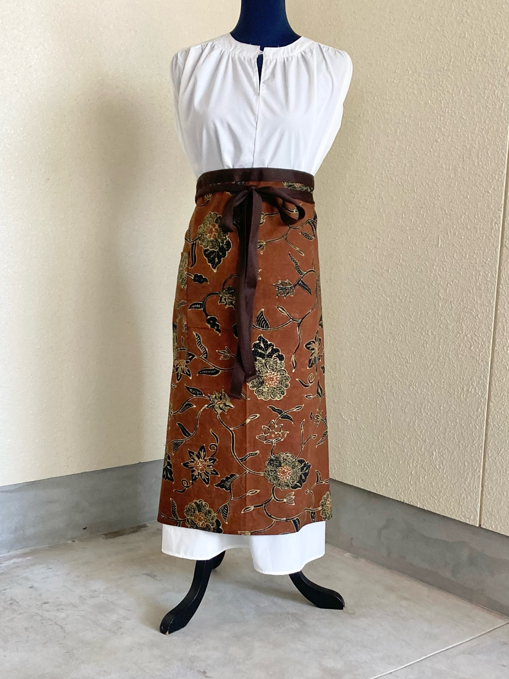 お歳暮 のし 襤褸 古布リメイクエプロン エプロン