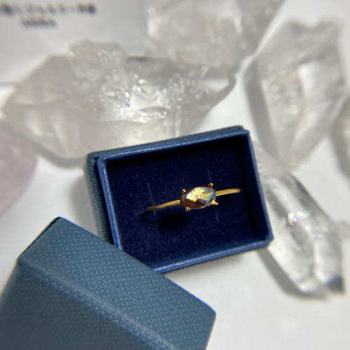 カスタムハンドメイド 日本奈良産レインボーガーネットシルバーリング 奈良県産レインボーガーネット・リング【12号】-3 指輪・リング m.u.m