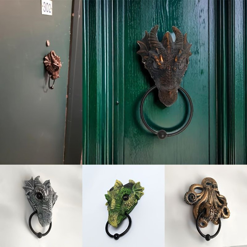 ドアノッカー エレガント ドラゴン オクトパス ユニーク ファンタジー