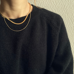 ーレイヤードスネークチェーンネックレスー　サージカルステンレス　チェーンネックレス　スネークチェーン　ネックレス 11枚目の画像