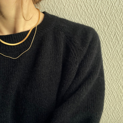 ーレイヤードスネークチェーンネックレスー　サージカルステンレス　チェーンネックレス　スネークチェーン　ネックレス 3枚目の画像