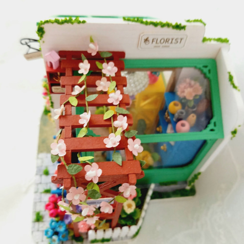 きき様＊kyo＊ハンドメイド＊レトロ花柄＊ミニチュア インテリア他 BLAZE（手芸） ミニチュア 食器 陶器 ティーセット 花柄 トレー