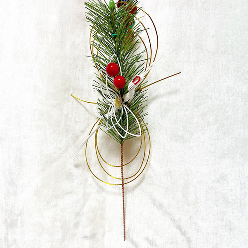 3日以内発送【再販】小さな若松と鶴の水引の迎春飾り｜正月飾り 玄関