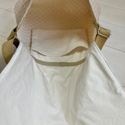 底角補強！デコレクションズ使用キルティングショルダーバック　通園　図書袋 6枚目の画像