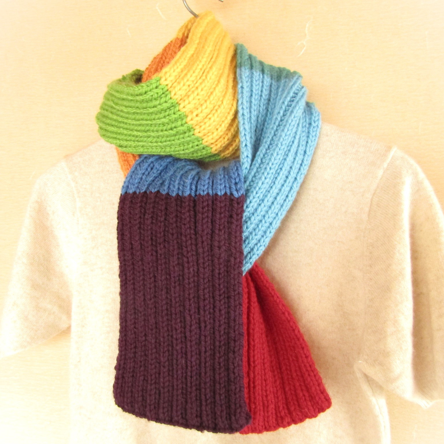 ❁手編み❁８colors muffler(MERINO WOOL)❁creema限定❁一点もの