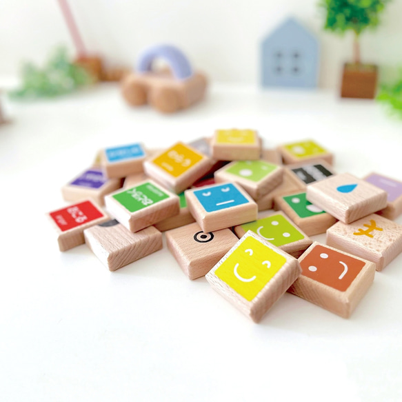 KATOMOKU 表情つみき km-149 木のおもちゃ 子供 プレゼント 知育