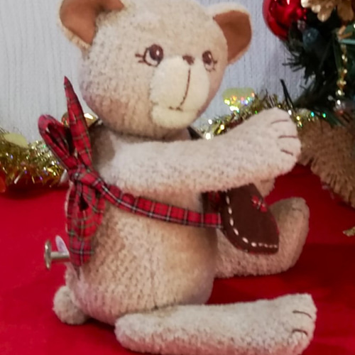 くまオルゴール♪ 取り外し可タイプ 現品 ぬいぐるみ ハナ