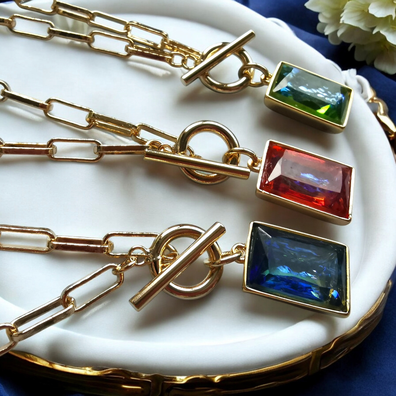 魔法の窓（ゴールド / オクタゴン14✕10mm）　ドラゴンブレス　 1960's西ドイツヴィンテージ